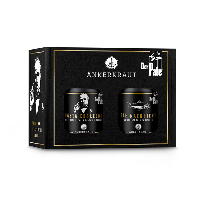 La Famiglia Gewürz-Box vor weißem Hintergrund