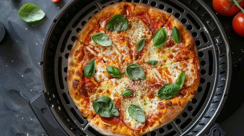 Pizza aus der Heißluftfritteuse