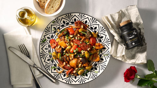 Rezept Mediterraner Antipasti Salat - la Famiglia serviert