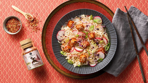 Rezept Ramen-Suppe-Rezept mit knusprigem Tofu