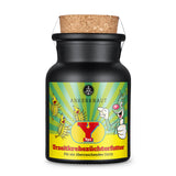 schwarzes Korkenglas Yps Etikett