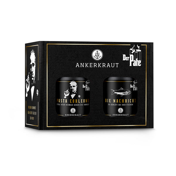 La Famiglia Gewürz-Box vor weißem Hintergrund