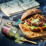 Kabeljau mit Dill-Curry-Honig-Sauce