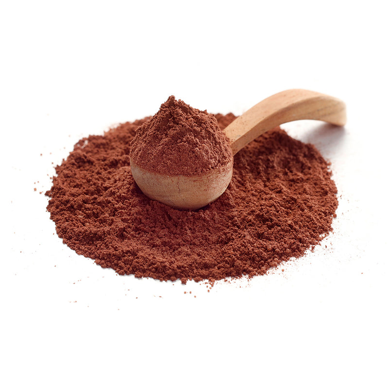 Betörende Schokolade von Ankerkraut als Häufchen auf einem Gewürzlöffel.