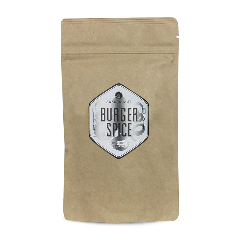 Burger Gewürz im großen Nachfüllbeutel zum wieder verschließen.