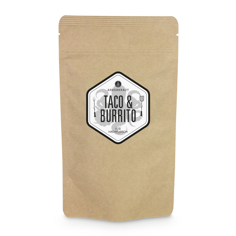 Burrito Gewürzmischung von Ankerkraut als Häufchen auf einem Gewürzlöffel.