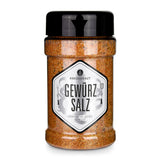 Gewürzsalz von Ankerkraut im Gewürzstreuer vor weißem Hintergrund.