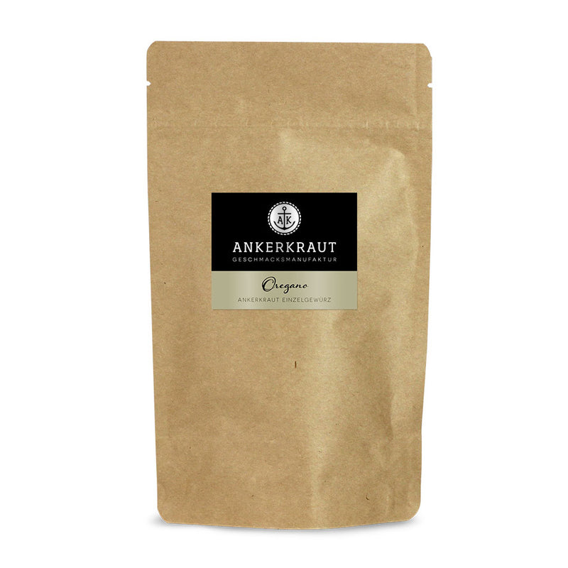 Ankerkraut Oregano Gewürz im praktischen kleinen Nachfüllbeutel zum wieder verschließen.