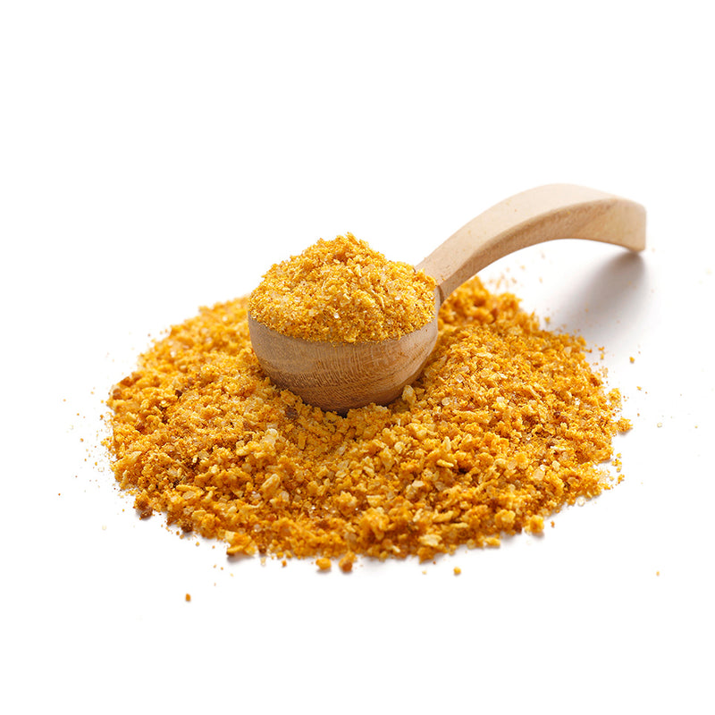 Ankerkraut Spongebob Curry als Häufchen auf einem Gewürzlöffel.